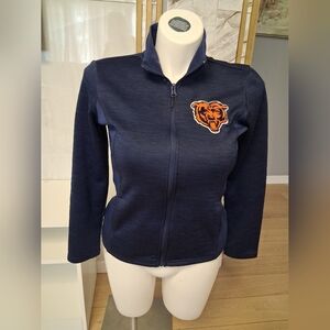 NFL Women's Navy and Orange Varsity Jacket